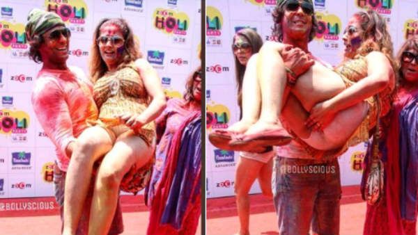 அறைகுரை உடையில் ஹோலி.. அலேக்காய் தூக்கிய நண்பர்.. கையை வைத்து மானத்தை மறைத்த கிரண்.. வைரல் போட்டோ!