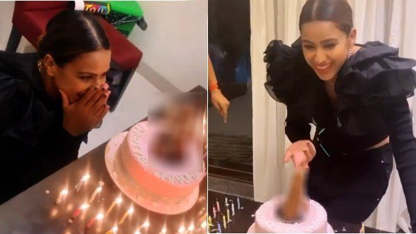 'அந்த' டிசைனில் இருந்த கேக்.. ஆபாசமாக பிறந்தநாளை கொண்டாடிய நாகினி நடிகை.. திட்டி தீர்த்த ரசிகர்கள்!