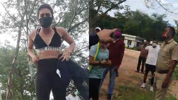 பார்க்கில் பிராவுடன் வொர்க்கவுட் செய்த கோமாளி பட நடிகை: சரமாரியாக தாக்கிய பொதுமக்கள்.. ஷாக் சம்பவம்!