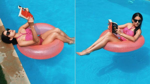 நீச்சல் குளத்தில் மிதந்தபடி படிப்பா, நடிப்பா..? ரசிகர்களின் செல்ல கலாயில் தனுஷ் பட ஹீரோயின்!