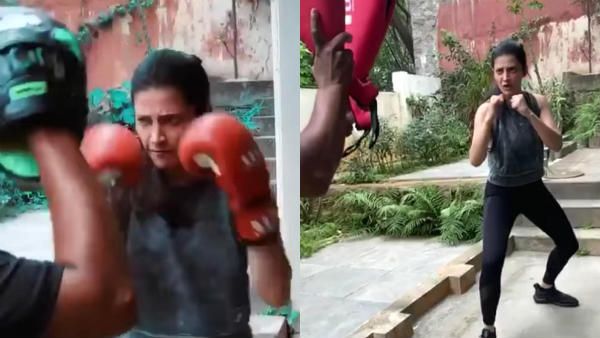 வெறித்தனமாக பாக்ஸிங் பயிற்சி… அசராமல் செய்து வரும் ஸ்ருதிஹாசன்!