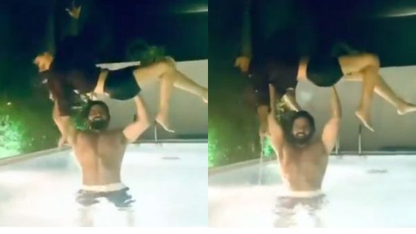 சேட்டைக்காரன் சார் இந்த பாலாஜி.. நீச்சல் குளத்தில் ஒரு பொண்ண எப்படி தூக்கி இறக்குறாருன்னு பாருங்க!