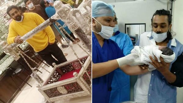 நினைத்தது போலவே மேக்னா ராஜுக்கு ஆண்குழந்தை.. ரூ.10 லட்சம் செலவில் வெள்ளித்தொட்டில்.. அசத்திய துருவா!