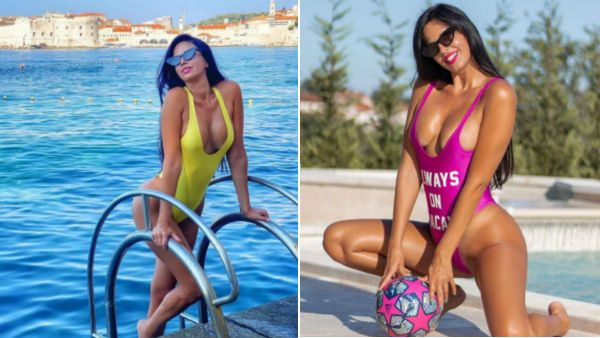 ப்பா என்ன ஒரு போஸ்.. பீரங்கி மேல எப்படி உட்கார்ந்து இருக்காங்க பாருங்க.. மிரட்டும் மாடல் அழகி!