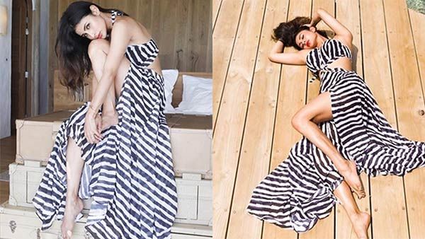 நாகினி படுத்திருக்கு பாத்து.. வரிக்குதிரை டிரெஸ்சில் கடல்குதிரை.. வைரலாகும் பிரபல நடிகை போட்டோஸ்!