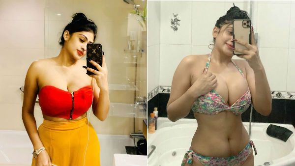 பாத் கிளிக்காம்.. உள்ளாடைகளுடன் நின்று பாத்ரூமில் செல்பி.. மோசமாக இறங்கிய சிங்கள நடிகை!