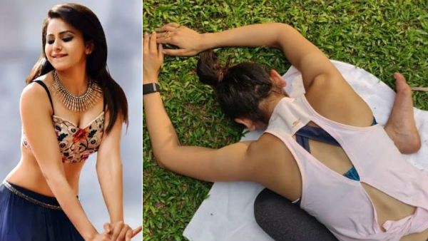 குப்புறபடுத்து புதுவித யோகா செய்த பிரபல நடிகை.. பங்கமாக கலாய்க்கும் நெட்டிசன்கள்!