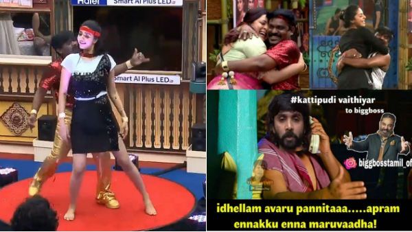 இவரு சினேகனுக்கே டஃப் கொடுப்பாரு போல.. கண்டபடி கட்டிப்பிடித்த வேல்முருகன்.. பறக்கும் மீம்கள்!