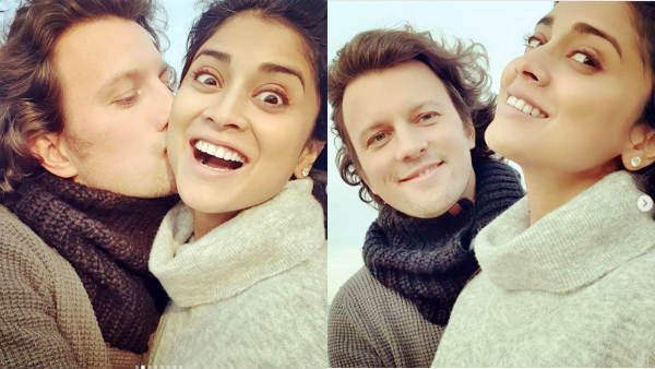 என்னது தலைமுடி நரைச்சிடுச்சா? நம்ப முடியலையே? ஸ்ரேயாவுக்கு கணவர் முத்தம்.. ரசிகர்கள் அப்படி கேள்வி