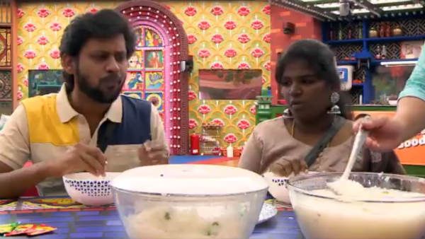 பழைய சோறு திங்கறதுக்கெல்லாம் புரமோவா.. சம்யுக்தா அப்படியே வேல் கேங்கில் இணைஞ்சிட்டாங்க போல!