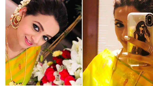 பட்டுச் சேலை பரபரக்க.. ஹோம்லி லுக்கில் பிரபல நடிகையின் தீபாவளி செல்ஃபி.. வேகமாக பரவும் போட்டோஸ்!