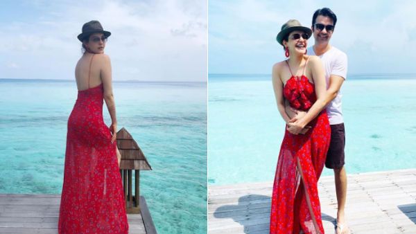 ஒரே ரொமான்ஸ் மூடு தான்.. மாலத்தீவில் ஹனிமூன்.. நடிகை காஜல் அகர்வால் வெளியிட்ட ஹாட் புகைப்படங்கள்!