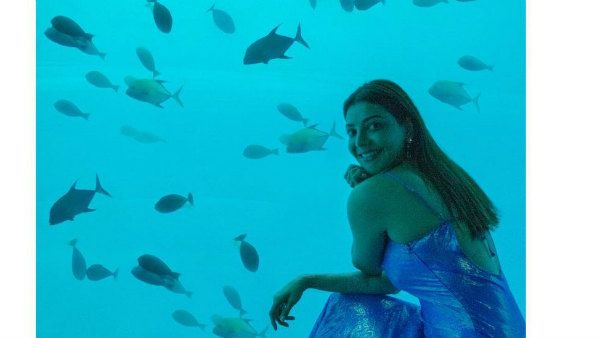 மீனும் நானும்.. கடலுக்கடியில் உள்ள அறையில் காதல் கணவருடன் நடிகை காஜல்.. இடமே அசத்தலா இருக்கே!