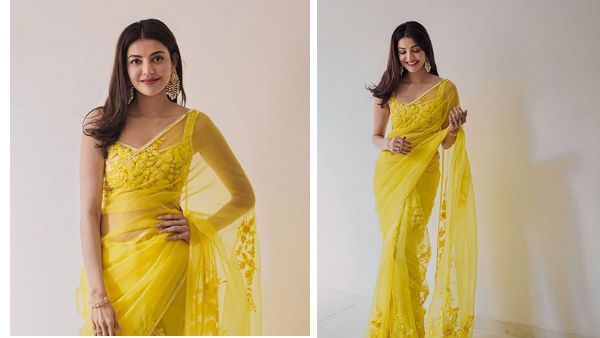 பார்க்கப் பார்க்க திகட்டாத மஞ்சகாட்டு மைனா.. சேலையில் அள்ளுது அழகு !