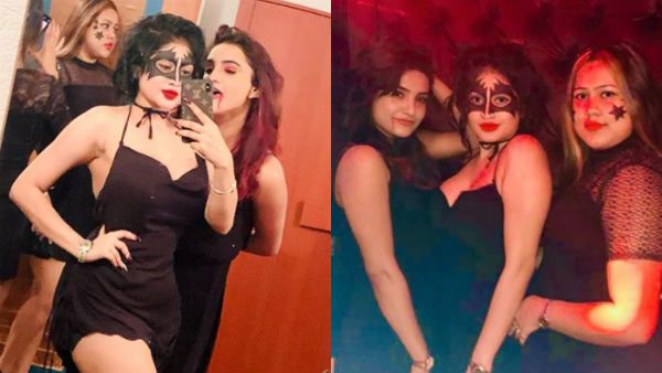 பேய் வேஷத்திலும் செம கிளாமர் காட்டும் சிங்கள அழகி.. ஒரே லூப்பில் பீதியை கிளப்பும் உடையில் அட்டகாசம்!