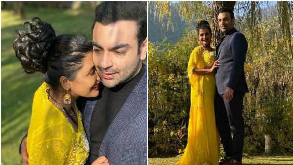 ரகசியமாக நடந்த நிச்சயதார்த்தம். வருங்கால கணவர் புகைப்படங்களை வெளியிட்ட பிரபல நடிகை. அப்படி காதலாமே