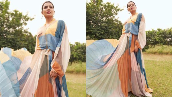 அடேங்கப்பா.. நடிகை சமந்தாவின் இந்த டிரெஸ்சுக்கு இவ்வளவு விலையா..? அப்படி என்ன விசேஷம் இதுல?