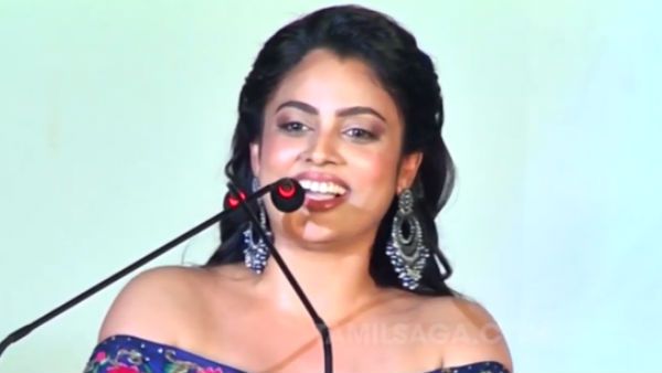 என்னோட அந்த ஆசை நிறைவேறிடுச்சு..' ஈஸ்வரன்' ஆடியோ விழாவில் நந்திதா ஸ்வேதா சொன்ன தகவல்!