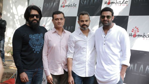 கே.ஜி.எஃப் பிரசாந்த் நீல் இயக்கத்தில் பிரபாஸ் நடிக்கும் 'சலார்' தொடக்க விழாவில் பங்கேற்ற பிரபல ஹீரோ!