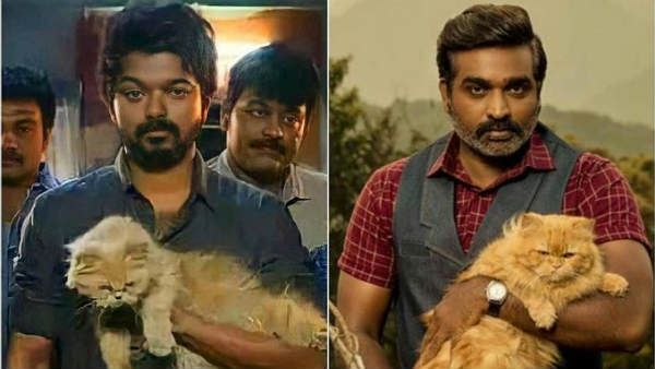 என்ன மேட்டரா இருக்கும்…இரண்டுபேர் கையிலும் ஒரே மாதிரி பூனை !