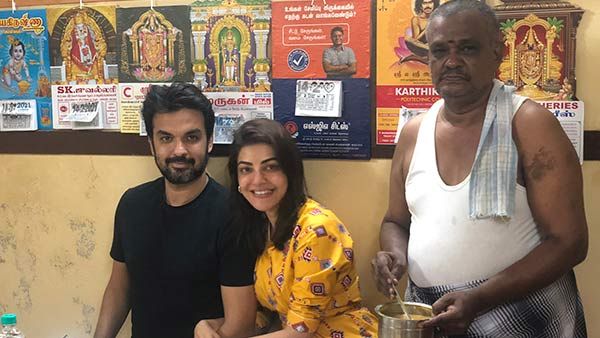 பொள்ளாச்சி சாந்தி அக்கா மெஸ்ஸில் கணவருடன் சாப்பிட்ட காஜல் அகர்வால்.. தெறிக்கவிடும் போட்டோஸ்!