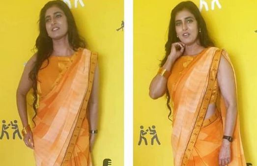 கஸ்தூரி மஞ்சளாம்.. மஞ்சள் நிற சேலை.. ஸ்லீவ்லெஸ் ஜாக்கெட்டில் சிக்கென இருக்கும் சீனியர் நடிகை!