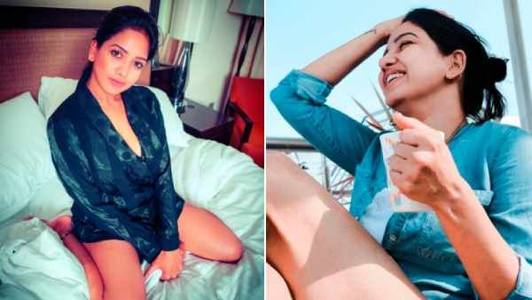 ஆத்தாடி.. காலைத் தூக்கி எங்க வச்சிருக்கார் பாருங்க.. பரவச பாவனி!