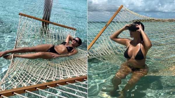 கடலுக்கு நடுவே ஊஞ்சல் கட்டி.. ராணி போல வாழும் பிரபல நடிகை.. கணவரை பிரிந்ததை கொண்டாடுறாரு போல!