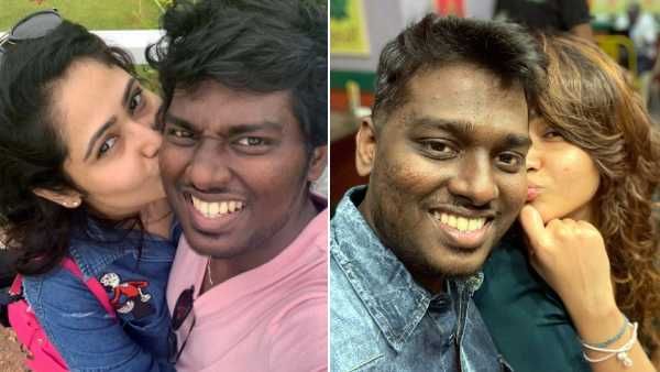 காதல் கணவரின் கருத்தக் கன்னத்தில் நச்சுன்னு ஒரு இச்சு.. வைரலாகும் பிரியா அட்லி!