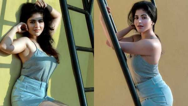 ஏணியில் ஒரு சைஸாக.. வளைவு நெளிவுடன் அமர்ந்து.. பப்பரப்பா போஸ் கொடுத்த இளம் நடிகை!