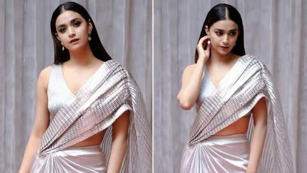 சிலுக்கு ரேஞ்சுக்கு கவர்ச்சியில் இறங்கிய கீர்த்தி சுரேஷ்.. அடேங்கப்பா என்ன ஒரு பளபளப்பு!