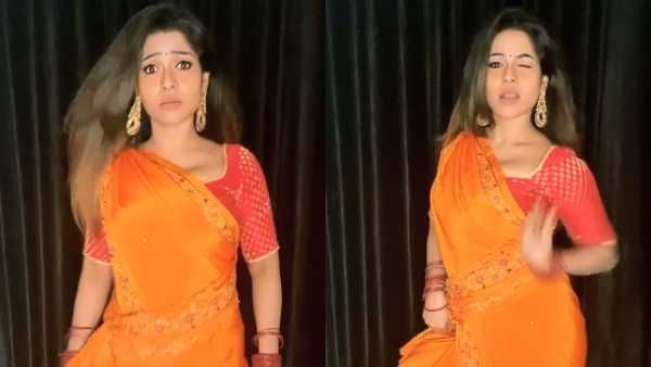 இழுத்து கட்டிய சேலையில்… எகிறி எகிறி ... குத்தாட்டம் போட்ட லீசா!