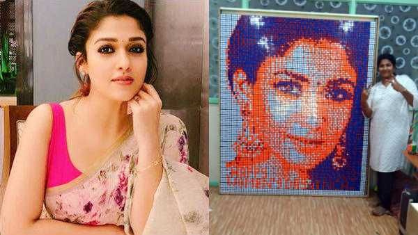 அடேங்கப்பா.. ரூபிக் க்யூப்களில் உருவான நயன்தாரா ஓவியம்.. மகளிர் தினத்தில் டாக்டர் செய்த சாதனை!