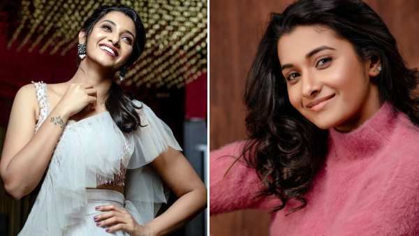 குட்டி டவுசரில் குந்த வைத்து உட்கார்ந்து இருக்கும் பிரியா பவானி சங்கர்!