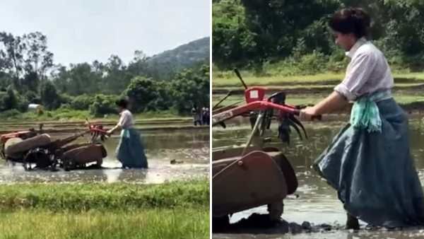 விவசாயியாக மாறிய ராஷ்மிகா மந்தனா... எப்படி இருந்த நாங்க இப்படி மாட்டிகிட்டோம்!