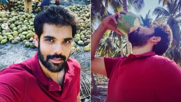 ஆஹா.. ரொம்ப தாகமா இருக்கே... வெயிலுக்கு இதமாக இளநீர்..சிபி அசத்தல்!