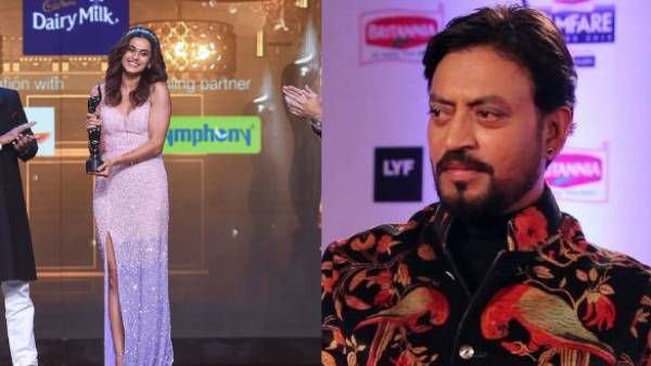 மறைந்த நடிகர் இர்ஃபான் கானுக்கு 2 விருதுகள்.. ஃபிலிம்ஃபேர் 2021ல் விருதுகளை குவித்த டாப்சி படம்!