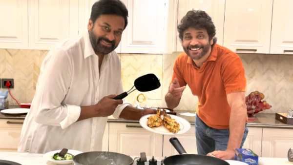 நாகார்ஜுனாவுக்கு நாக்கு ருசிக்க சமைச்சிப் போட்ட சிரஞ்சீவி.. பிளேட்டை பார்த்து ஜொள்ளும் ரசிகர்கள்!