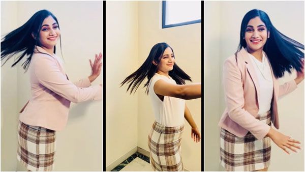 தொடை வரை டைட் ஸ்கர்ட்.. ஏர்ஹோஸ்டஸ் லுக்.. கோட்டை கழட்டி வீசும் லாஸ்லியா!