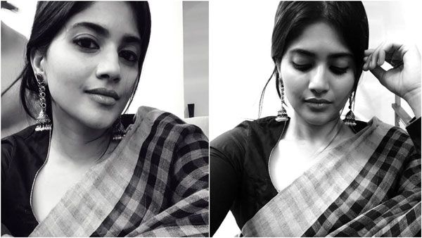 வெட்கி தலைகுனிந்த மேகா ஆகாஷ்.. சொக்கி நிலை குலைந்த ரசிகர்கள்.. அட்டகாசம்!