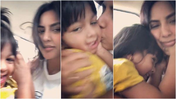 காருக்குள் வைத்து நச்நச்சென பிரியா ஆனந்த் கொடுத்த முத்தம்...வைரலாகும் வீடியோ