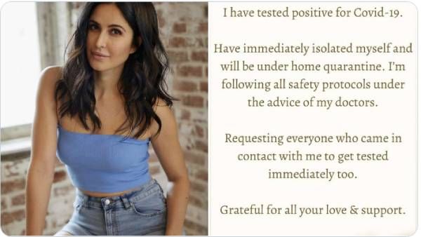 என்ன ஜோடி ஜோடியாய் பாதிக்குதே.. காதலரை தொடர்ந்து கத்ரீனாவுக்கும் பரவிய கொரோனா வைரஸ்!