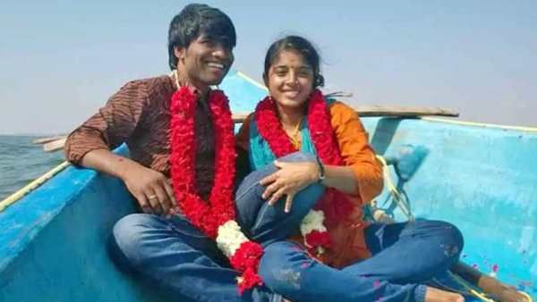 நடுக்கடலில் இளைஞருடன் மாலையும் கழுத்துமாய் திரௌபதி நடிகை.. தீயாய் பரவும் போட்டோ!