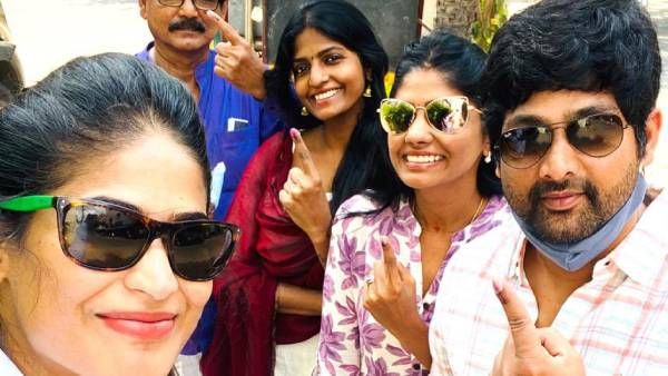 குடும்பத்தோடு வந்த விஜயலட்சுமி.. மனைவி மகனுடன் வந்த கருணாஸ்.. திரையுலகினரின் ஒரு விரல் புரட்சி!