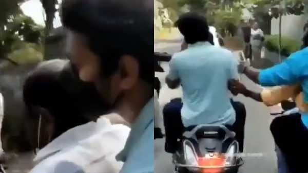 டூ வீலரில் ஹெல்மெட் போடாமல் ரிட்டர்னான நடிகர் விஜய்.. விரட்டியப்படி தொட்டு தொட்டு பார்த்த ரசிகர்கள்!