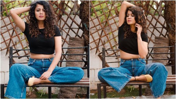 நூடுல்ஸ் மண்டை..குட்டி பனியன்… ஆளே மாறிப்போன அஞ்சனா!