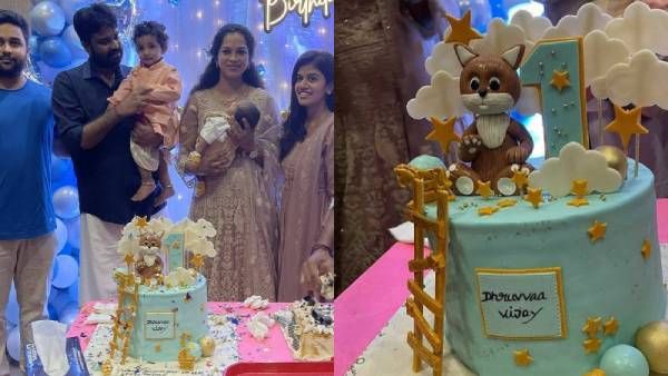 டைரக்டர் விஜய் பையனோட முதல் பிறந்தநாள் கொண்டாட்டம்... வைரலான புகைப்படங்கள்