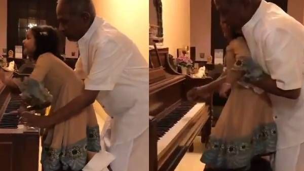 பேத்திக்கு பியானோ வாசிக்க கற்றுத்தரும் இசைஞானி இளையராஜா.. தீயாய் பரவும் வீடியோ!