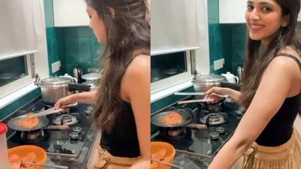 லாக்டவுனில் மீன் பொரித்து சமையல் கற்றுக்கொள்ளும் மாளவிகா மோகனன்!