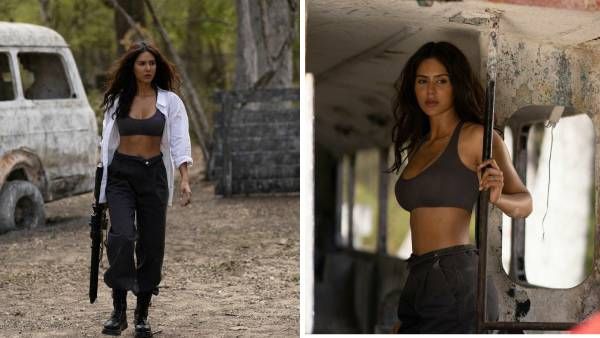 கையிலே கன்னுடன் கெத்தாக வலம் வரும் கப்பல் பட நடிகை.. ஹாட்னஸ் ஓவர்லோடெட்!